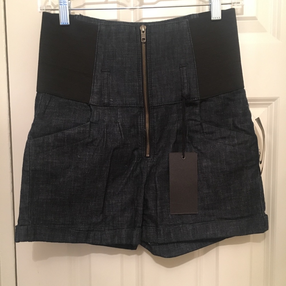 High Waisted Jean Shorts with stretch